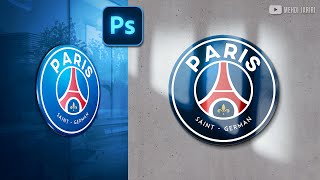 تصميم لوجو احترافي بالفوتوشوب لوجو باريس | PSG Logo Design in Photoshop