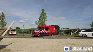 Grote zoekactie naar drenkeling bij strand in Hoogeveen