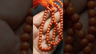 Natural Red Coral Marjan tasbeeh 100 beads for sale #marjan #stone