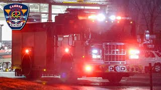 Dorval | Montréal Fire Department Pumper 262 Responding Lights & Siren