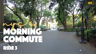 NYC Cycling Morning Commute Ride 3 | Chelsea & Greenwich Village