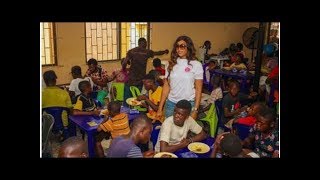 Actress, Ebube Nwagbo feeds 200 less privileged persons