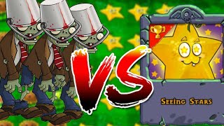 SEEING STARS vs +9999 BUCKETHEAD ZOMBIE| Plants vs Zombies