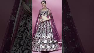 Embroidered Sequinned Semi Stitched Lehenga Unstitched Blouse With Dupatta #lehenga #dupatta #blouse