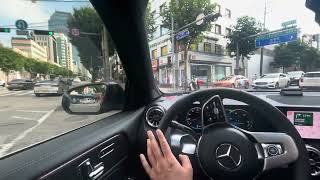 2023 Mercedes-Benz GLB 200d SUV POV Driving in Gangnam, Seoul, Korea #mercedes #glb #seoul