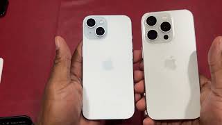 iPhone 15 pro unboxing vs 15 vs 12 pro