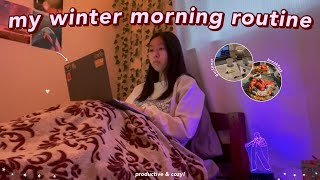 my winter morning routine for school 2022: my morning as a high school youtuber and student!