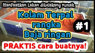 #kolamterpal  #bajaringan #bikinkolam          Cara praktis bikin KOLAM TERPAL pakai Kolam Ikan