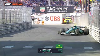 Vettel ALMOST Hits the Barrier - 2022 Monaco GP FP2