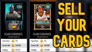 NBA live mobile Coin Making Method! Sell all of your cards! NBA live mobile 20