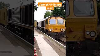 GBRf 66719 Passes Trimley station 3/7/24 #trimley #railway #class66 #gbrf #freighttrain #train