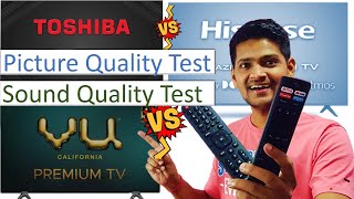 Toshiba U50 vs Vu Premium 4k Tv Picture Quality comparison| Vu Premium 4k Tv | Toshiba U5050 review