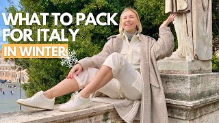 HOW TO PACK FOR ITALY IN WINTER - Make Sure To Pack THESE Items! I Pack for Italy I Italy Travel