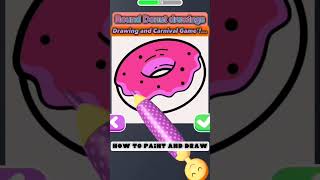 🔅 How To Draw and Paint a Round | Donuts | .🍩.''!... #art  @ogharts #video #donuts #reels #shorts