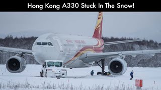 Hong Kong A330 Stuck In The Snow!