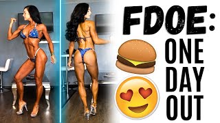 Full Day of Eating ONE day out | Carb Up Peak Week IFBB | Undeniable S3 Ep 14