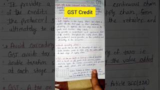 GST Credit/ITC claim in a simple language #castudents #gst #business #icai #charteredaccountant