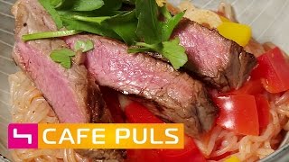 STEAK mit NO CARB Nudeln | Fast Foodie- Koch mit Oliver! | Café Puls