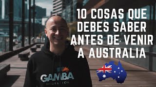 10 Cosas que debes saber antes de venir a AUSTRALIA