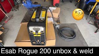 New welder in the shop: ESAB Rogue 200