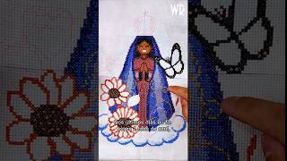 Nossa Senhora Aparecida em ponto cruz #pontocruz #crossstitch