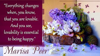 Marisa Peer rare quotes. Lovability.