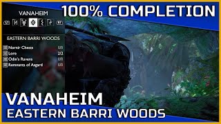 God of War Ragnarök - Eastern Barri Woods (Vanaheim) - 100% Completion