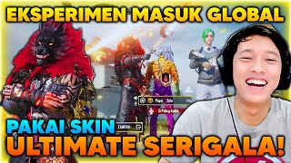 EKSPERIMEN MASUK GLOBAL PAKAI SKIN SERIGALA , EFFECTNYA KEREN BEGINI RESPON RANDOMNYA! - PUBG MOBILE