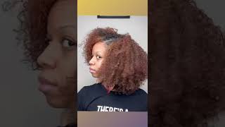 This wash and go combo #naturalhair #coloredhair #shorts #washandgo