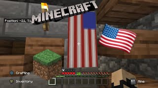 How to make an AMERICAN FLAG banner!!! (Minecraft Bedrock)