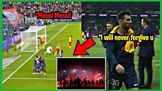 Messi didn't Greet with PSG Ultra's even After they Chant Messi Messi !!!