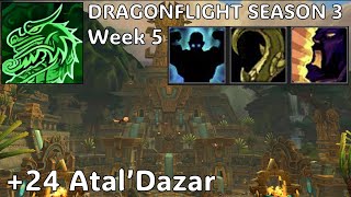 +24 Atal'Dazar (Fortified - Week 5) Mythic+ | Mistweaver Monk [Healer] PoV