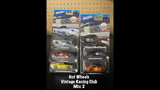 Hot Wheels Vintage Racing Club 2024 Mix 2 Diecast Unboxing | Datsun Ford Toyota Corvette  | Full Set