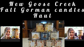 New Goose Creek Fall Gorman candles candle Haul Pear Hazelnut Crepe #goosecreek