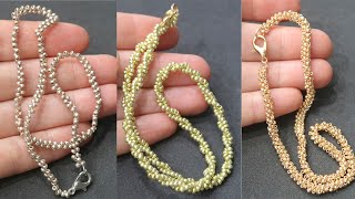 3 IDEAS FOR BEADED NECKLACE CHAINS