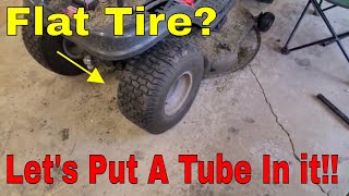 How To Put A Tube In A Lawn Mower Tire