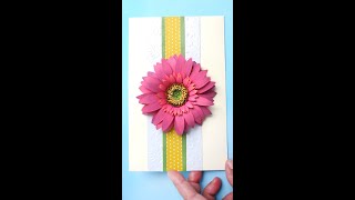 DIY Paper Gerbera Envelope | Paper Crafts | #shorts