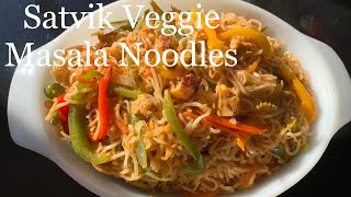 Vegetable Masala Maggi Recipe/No Onion No Garlic Simple Homemade Masala Maggi/Satvik Food Recipes