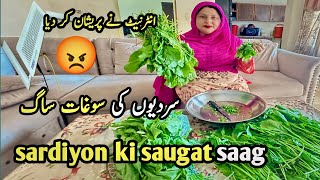 Ghar walo ki farmaish per saag banaya | Internet ne pareshan kar diya | Nadia Imran Family