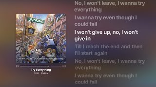 Zootopia - Try Everything (Lyrics) | Shakira