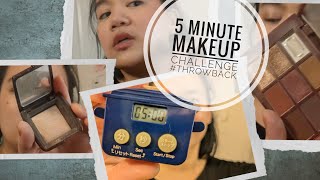 5 MINUTE MAKEUP CHALLENGE | #projectpanopoly challenge #throwback #5minutemakeup