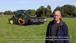 Northern Germany: energy production from corn straw and manure.