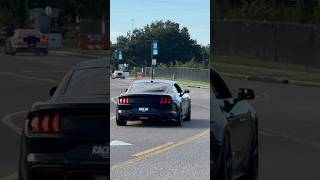 Mustang gt’s leaving c&c #mustang #ford #mustanggt #v8 #fast #cars #carsncoffee #race #sportscar