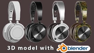 Headphone 3D model in Blender By Nafiz Mahmud Mazumder