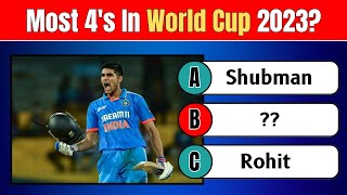 How Much Do You Know About WORLD CUP 🏆 | WC23 Quiz |  Cricket Quiz