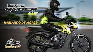 Vento Ryder 4.0 2023 🟡⚫- Hablando De Motos - 1er Sorteo G Motos MX 2023🏍️