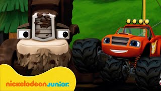 Blaze et les Monster Machines | L'incendie d'un remorqueur sauve le Gasquatch ! | Nickelodeon Jr.