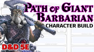 Melee Attacks at 25 feet! Path of the Giant Barbarian Build - D&D 5E Character #dnd5e #dnd