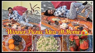 Winter Picnic Idea at Terrace||