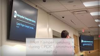 Matt Kamper speaking during CPOC committee meeting